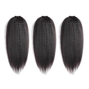 HJ Weave Beauty 8A Brazilian Virgin Hair Kinky Straight Bundle Deal