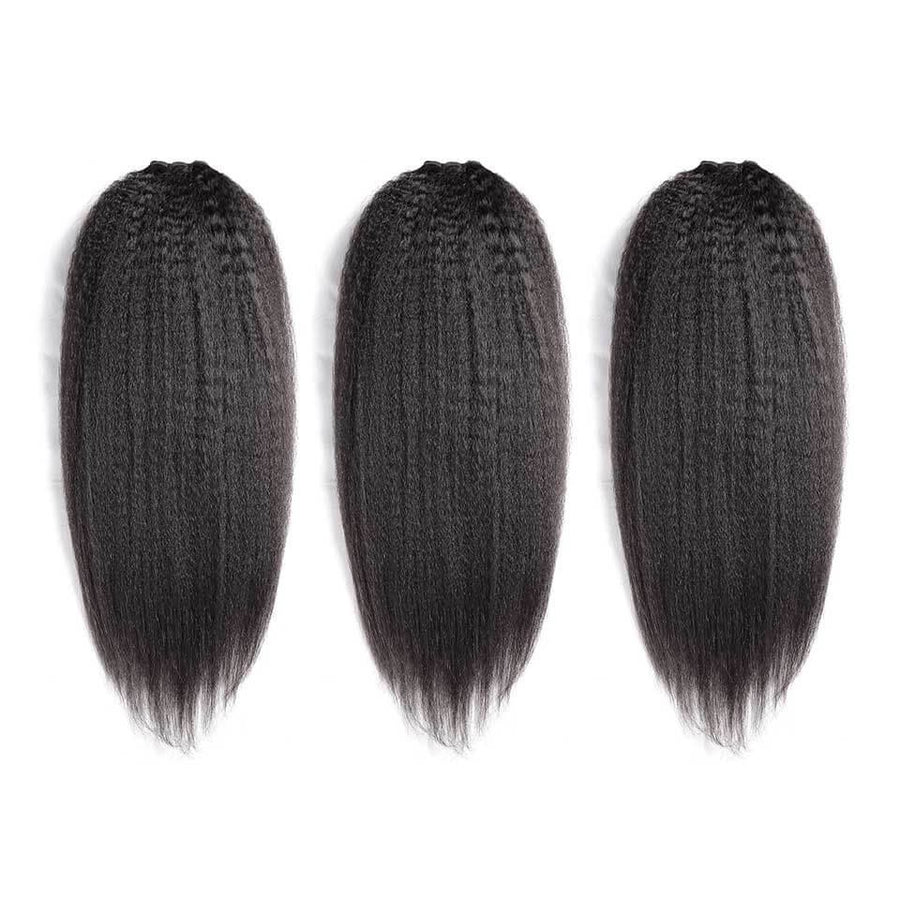 HJ Weave Beauty 8A Brazilian Virgin Hair Kinky Straight Bundle Deal