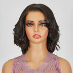 HJ weave beauty hair New 9x6 Glueless Classic Wavy Bob Wig