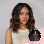 Gorgeous Glueless Brown Ombre Bob Wear Go 5x5 Wavy Wig 100% Human Hair