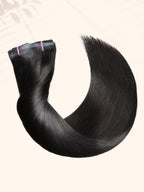 Clip in Hair Extensions Real Human Hair Remy Human Hair 125g 9Pcs Natural Black