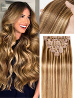 #30 Color Encaje transparente 5 × 5 Peluca de cabello ondulado frontal del cuerpo 250% Densidad (3 paquetes + 1 cierre)