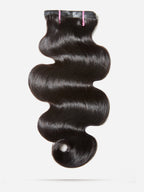 #30 Color Encaje transparente 5 × 5 Peluca de cabello ondulado frontal del cuerpo 250% Densidad (3 paquetes + 1 cierre)