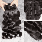 Natural Body Wave Bundles Virgin Brazilian Human Hair Extensions
