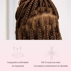 Peluca de corte pixie Peluca de máquina completa de cabello humano ondulado