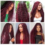 Extension Bulk Hair For Bohemian Braiding Dark 99J Color Deep Curly Human Hair