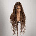 Peluca de corte pixie Peluca de máquina completa de cabello humano ondulado