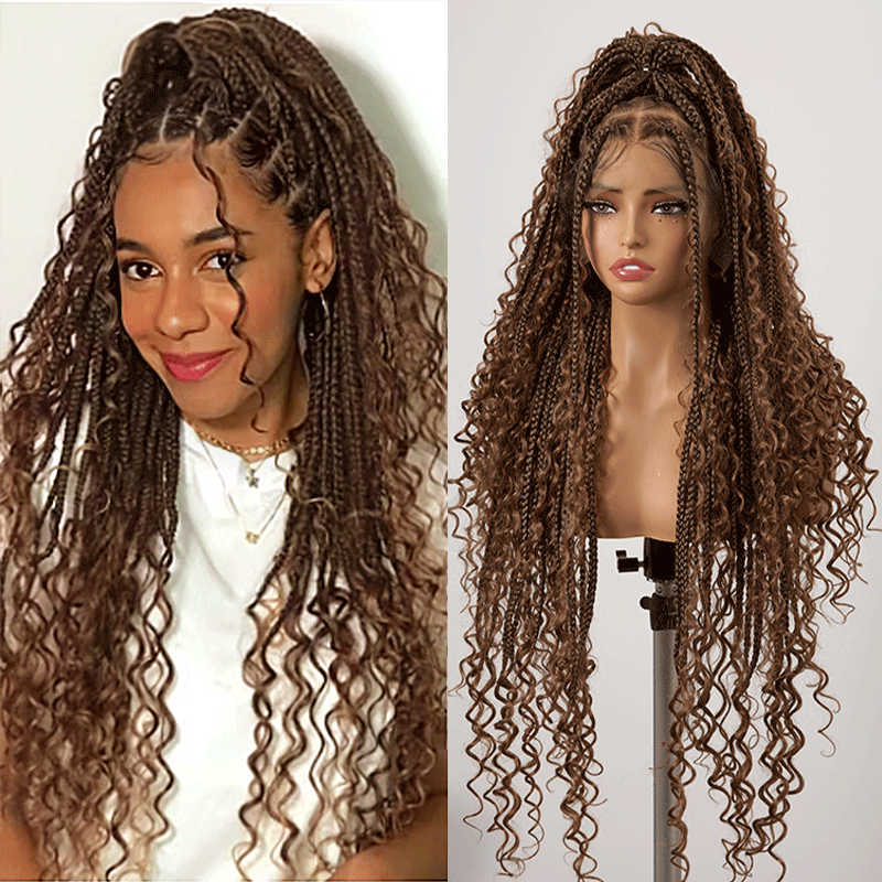 Peluca de corte pixie Peluca de máquina completa de cabello humano ondulado