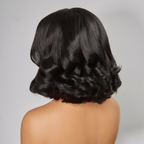 Natural Style Glueless Bob Wear Go 4x4 Wavy Wig 100% Human Hair