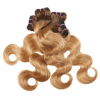 Luxury Ombre Honey Blonde Body Wave Bundles Virgin Brazilian Human Hair Extensions