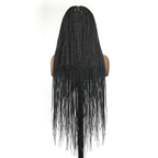 Full Lace Synthetic Box Braids Wig Top Quality 300% Density