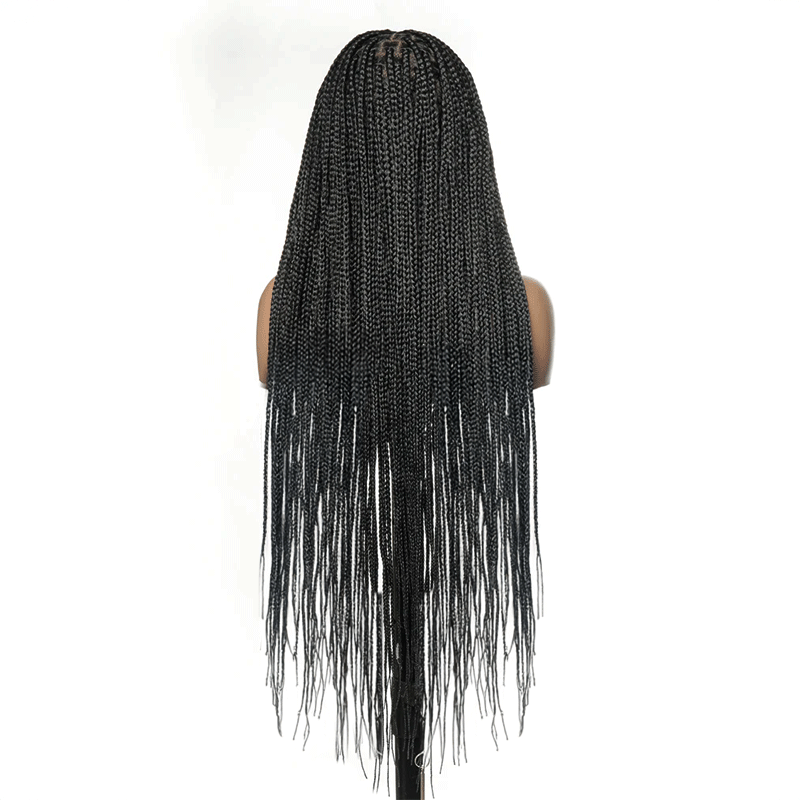 Full Lace Synthetic Box Braids Wig Top Quality 300% Density