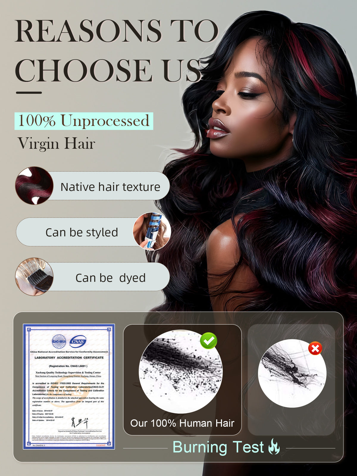 #30 Color Encaje transparente 5 × 5 Peluca de cabello ondulado frontal del cuerpo 250% Densidad (3 paquetes + 1 cierre)