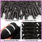 Natural Burmese Curly Hair Extension Raw Unprocessed 100% Human Weave Hair