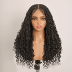 Peluca de corte pixie Peluca de máquina completa de cabello humano ondulado