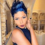 Full Lace Blue Highlight Short Wig