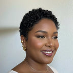 Full Lace Minimal Curly Afro Pixie Cut Wig With Drawstring Short Wig