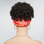 Glueless 3s Throw & Go Bob Headband With Bangs Curly Wig