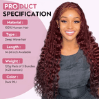 Extension Bulk Hair For Bohemian Braiding Dark 99J Color Deep Curly Human Hair