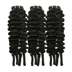 Natural Burmese Curly Hair Extension Raw Unprocessed 100% Human Weave Hair