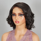 HJ weave beauty hair New 9x6 Glueless Classic Wavy Bob Wig