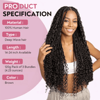 Extension Bulk Hair For Bohemian Braiding Deep Curly Human Hair