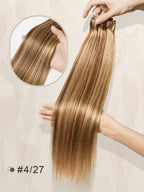 #30 Color Encaje transparente 5 × 5 Peluca de cabello ondulado frontal del cuerpo 250% Densidad (3 paquetes + 1 cierre)