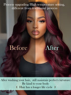 #30 Color Encaje transparente 5 × 5 Peluca de cabello ondulado frontal del cuerpo 250% Densidad (3 paquetes + 1 cierre)