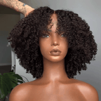 Go Natural Ease Glueless 4x4 Kinky Curly Bob Wig 100% Human Hair