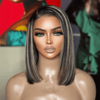 Elegant 7x4 Glueless Highlight Color Wig Bleached Knots Adjustable Cap