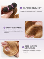 T4-27 Body Wave Bundles Virgin Brazilian Human Hair Extensions