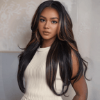 Glueless Pre Plucked and Pre Bleached 5x5 Highlight Wig With Adjustable Cap