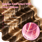 Extension Bulk Hair For Bohemian Braiding #4/27 Highlighted Color Deep Curly Human Hair