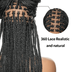 Full Lace Synthetic Box Braids Wig Top Quality 300% Density