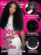 #30 Color Encaje transparente 5 × 5 Peluca de cabello ondulado frontal del cuerpo 250% Densidad (3 paquetes + 1 cierre)