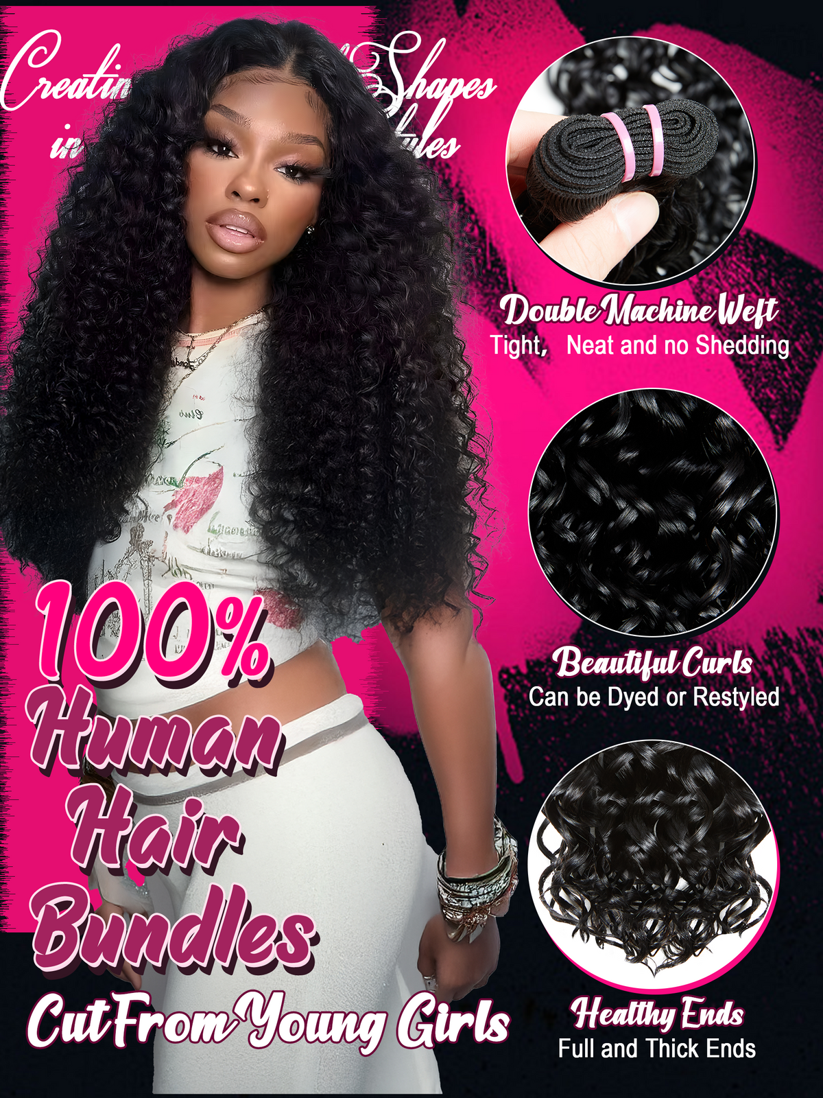 #30 Color Encaje transparente 5 × 5 Peluca de cabello ondulado frontal del cuerpo 250% Densidad (3 paquetes + 1 cierre)