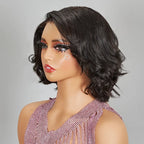 HJ weave beauty hair New 9x6 Glueless Classic Wavy Bob Wig