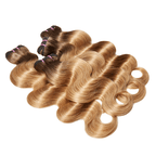 Luxury Ombre Honey Blonde Body Wave Bundles Virgin Brazilian Human Hair Extensions