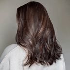 Elegant Fluffy 13x4 Glueless Brown Highlight Color Wavy Wig 100% Human Hair