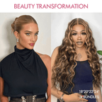 4-27 Highlight Body Wave Bundles Virgin Brazilian Human Hair Extensions