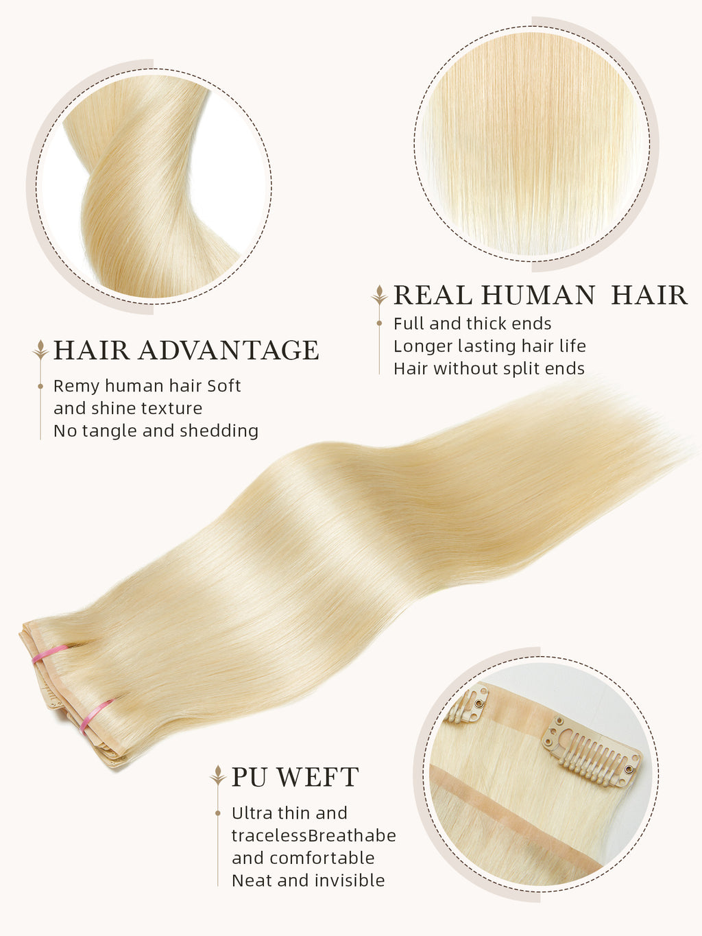 #30 Color Encaje transparente 5 × 5 Peluca de cabello ondulado frontal del cuerpo 250% Densidad (3 paquetes + 1 cierre)