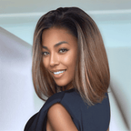 Glueless Light Blonde Highlight Color 13x4 Bob Wig Drawstring Cap