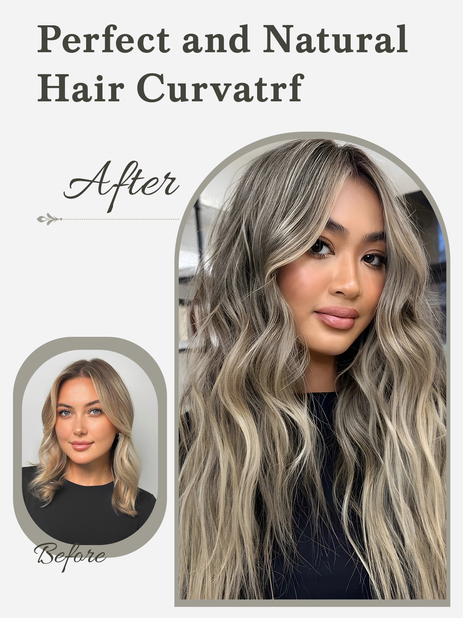 #30 Color Encaje transparente 5 × 5 Peluca de cabello ondulado frontal del cuerpo 250% Densidad (3 paquetes + 1 cierre)