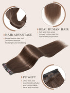 #30 Color Encaje transparente 5 × 5 Peluca de cabello ondulado frontal del cuerpo 250% Densidad (3 paquetes + 1 cierre)