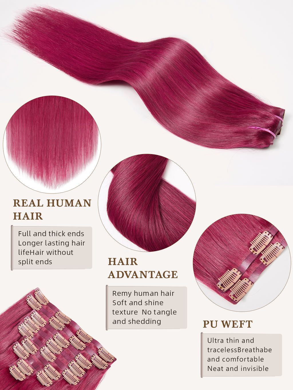 #30 Color Encaje transparente 5 × 5 Peluca de cabello ondulado frontal del cuerpo 250% Densidad (3 paquetes + 1 cierre)