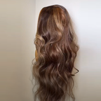 Splendid 13x4 Glueless Highlight Color Wig Body Wave Human Hair