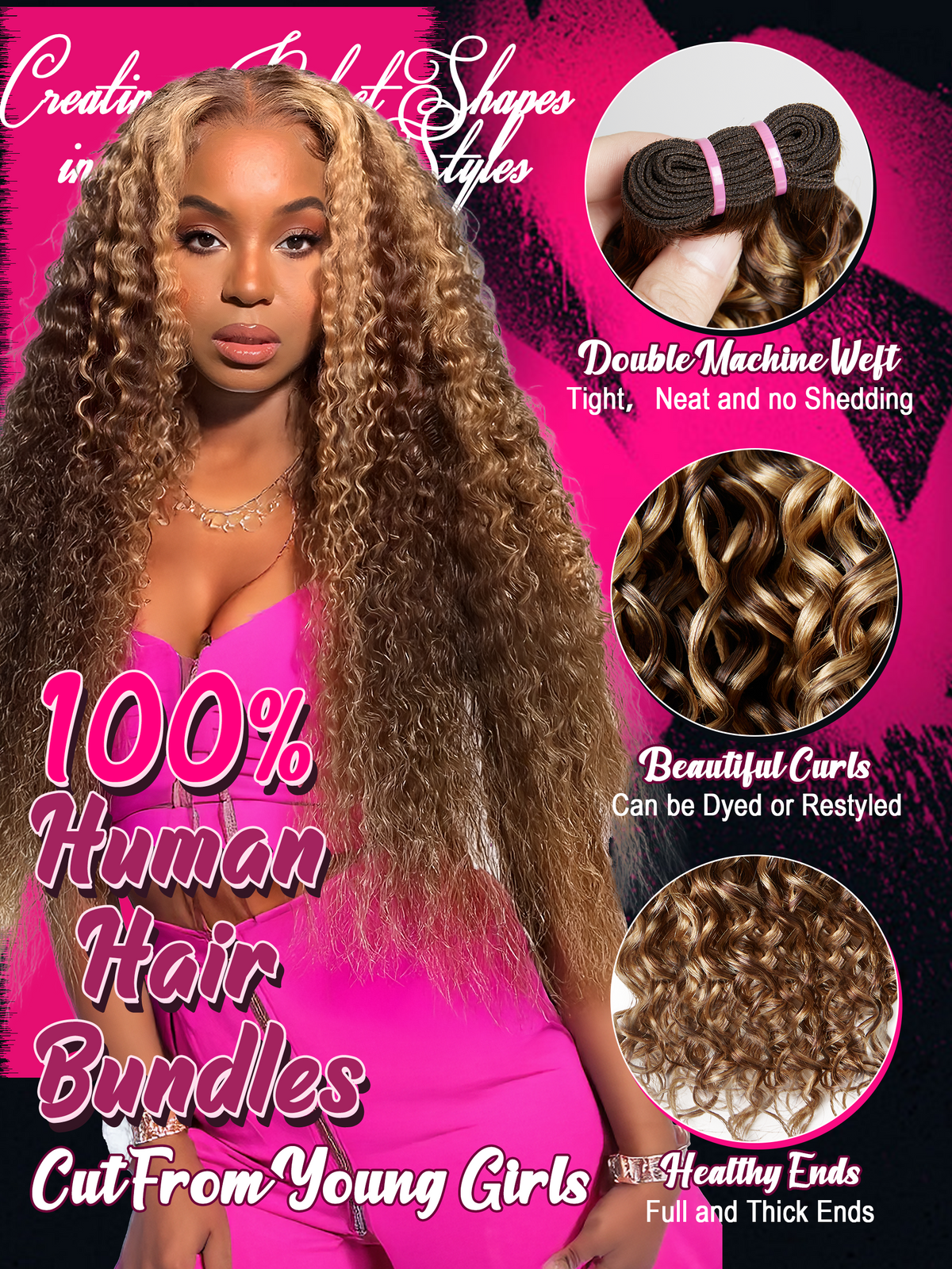 4/27 Water Wave Bundles Virgin Brazilian Human Hair Extensions