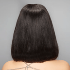 9x6 Glueless Silky Straight Bob Pre-bleached Knots Wig