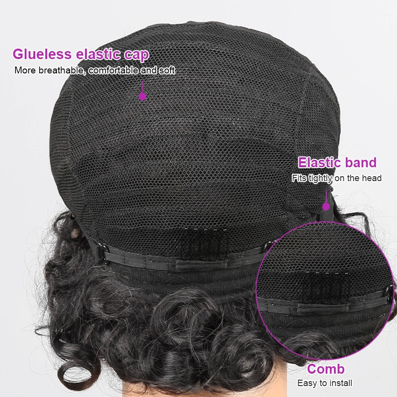 Glueless Easy To Wear Pixe Cut Straight Short Bob Human Hair Wig