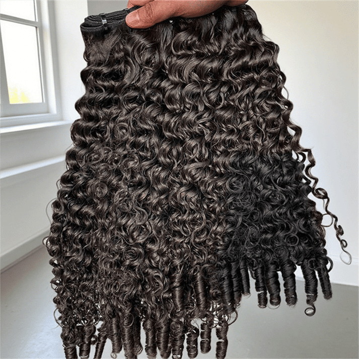 Natural Burmese Curly Hair Extension Raw Unprocessed 100% Human Weave Hair
